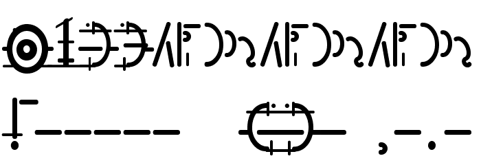 Snipple Font OTHER CHARS