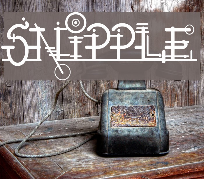 Snipple Font examples