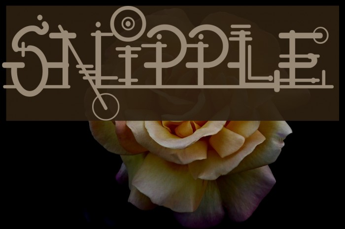 Snipple Font examples