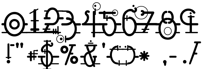 Snippletweak Font OTHER CHARS