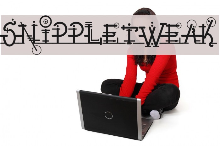 Snippletweak Font examples