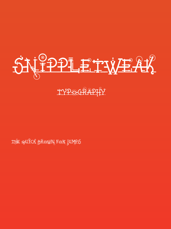 Snippletweak Poster