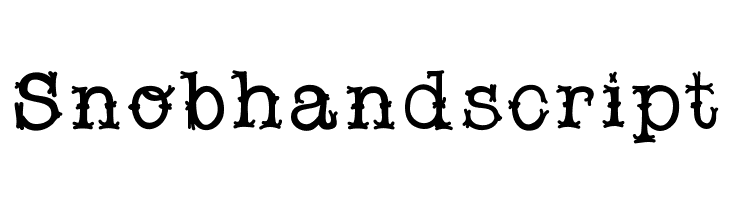Snobhandscript  font caratteri gratis