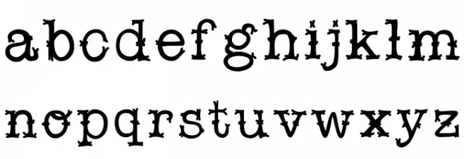 Snobhandscript Schriftart Kleinbuchstaben