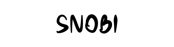 Snobi  नि: शुल्क फ़ॉन्ट्स डाउनलोड