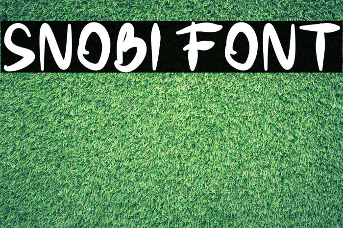 Snobi Font examples