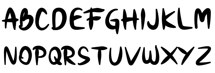 Snobi Font LOWERCASE