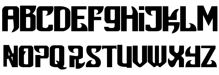Snobjury Font LOWERCASE