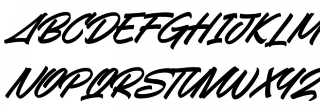 Snooky Italic Fonte MAIÚSCULAS