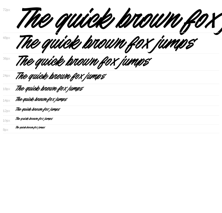 Snooky Italic Waterfall