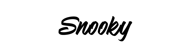 Snooky  免费字体下载