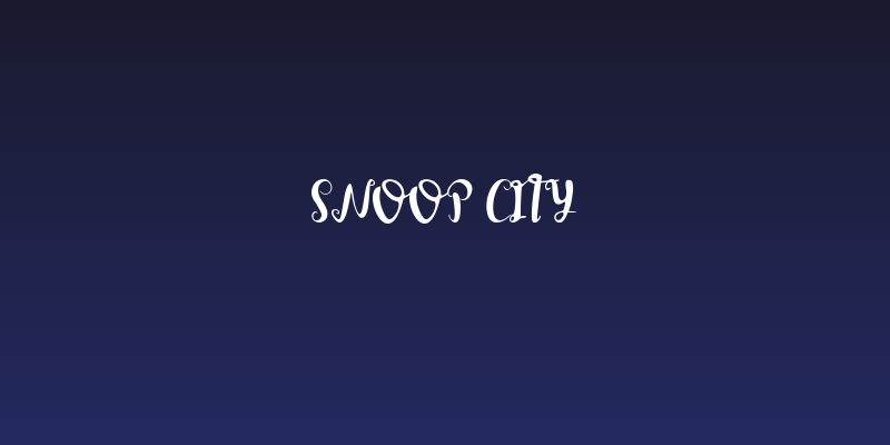 Snoop City Social Header