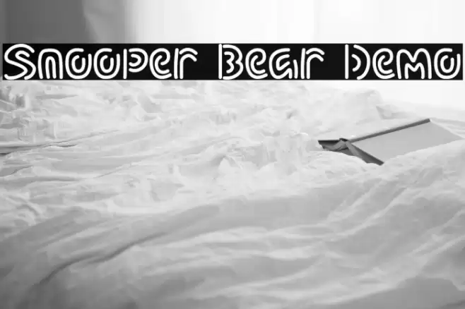 Snooper Bear Demo Font examples