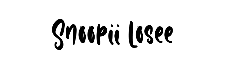 Snoopii Losee  免费字体下载