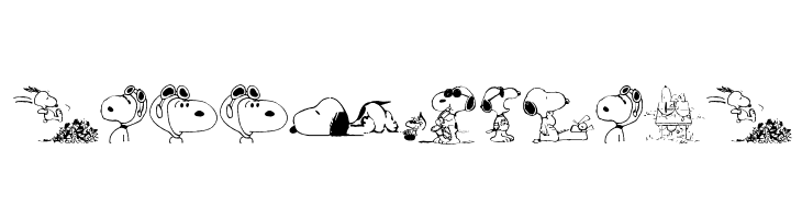 Snoopy Dings  Скачать бесплатные шрифты