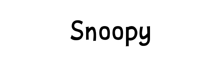Snoopy 字体-FFonts.net