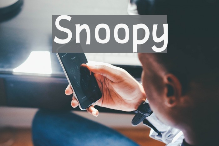 Snoopy Font examples