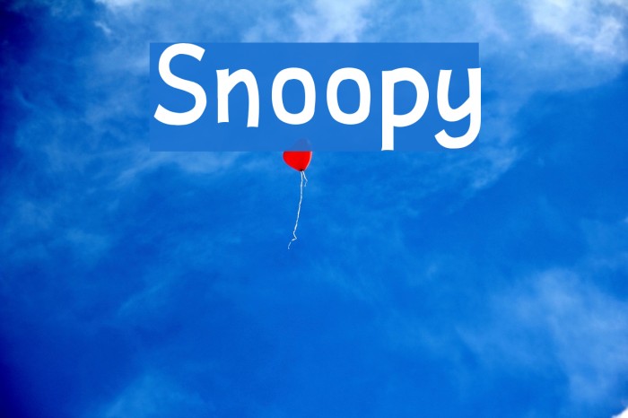 Snoopy Font examples