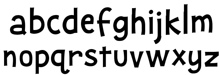 Snoopy Font LOWERCASE