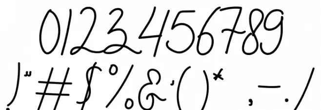 Snoorks Font OTHER CHARS