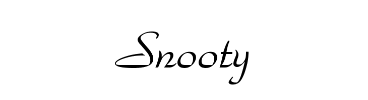 Snooty  Free Fonts Download