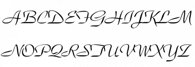 Snooty Schriftart Groß