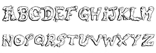 Snot Font Litere mari