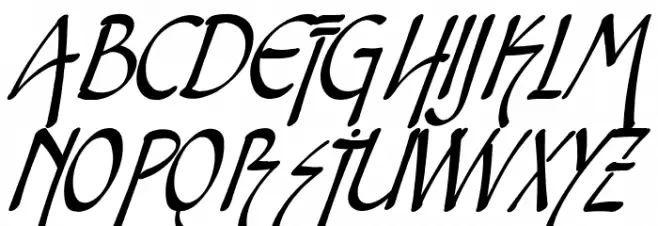 Snotmaster V Italic 字体 大写