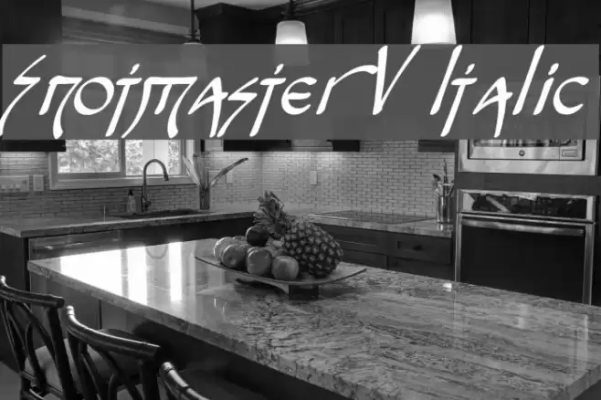 Snotmaster V Italic Polices examples