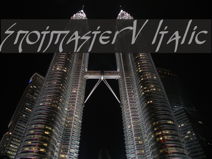 Snotmaster V Italic Font examples