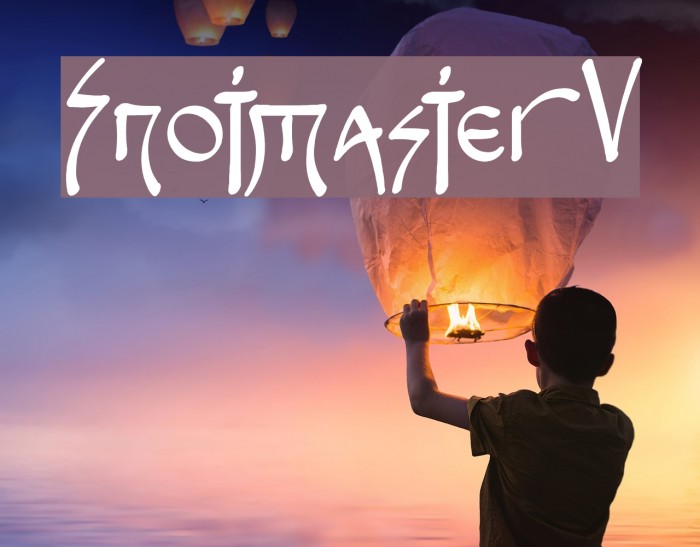Snotmaster V Font examples