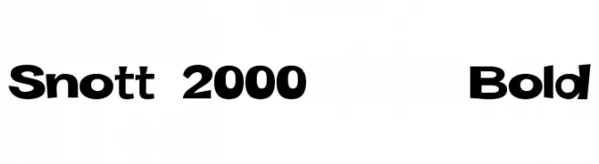 Snott 2000      Bold  नि: शुल्क फ़ॉन्ट्स डाउनलोड