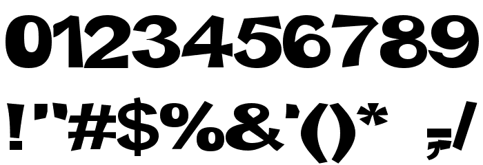 Snott 2000 Bold Font OTHER CHARS