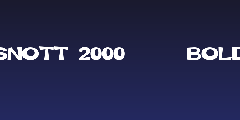Snott 2000      Bold Social Header