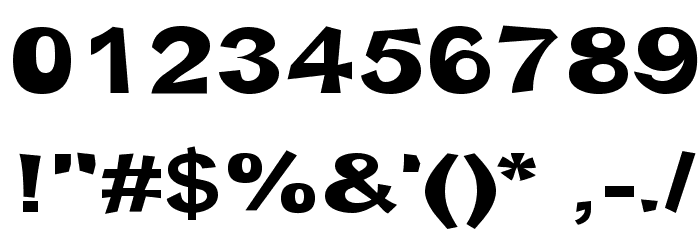 Snott Bold Font OTHER CHARS