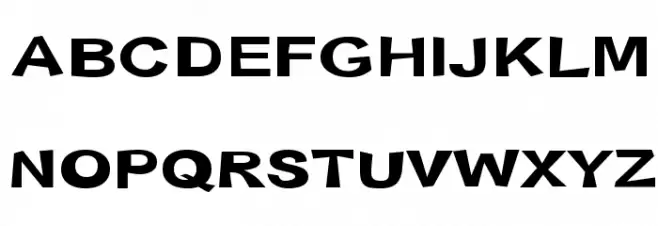 Snott Bold Schriftart Groß
