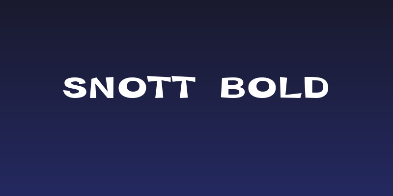 Snott  Bold Social Header