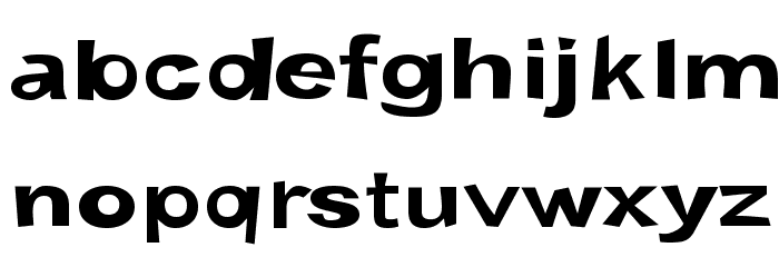 Snott Bold Font LOWERCASE