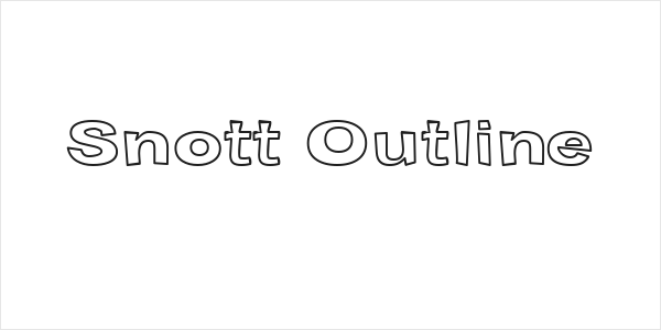 Snott Outline Logo
