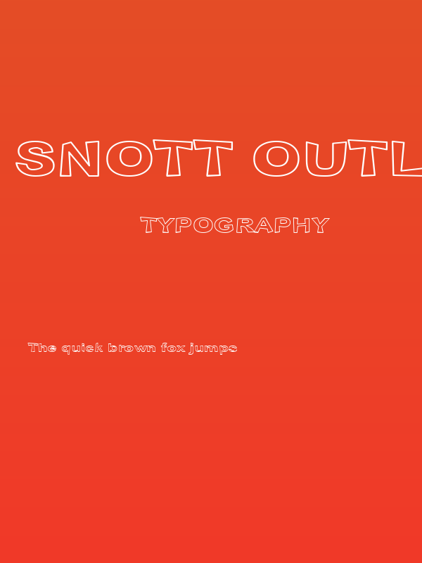 Snott Outline Poster