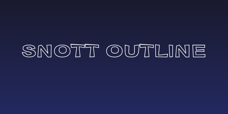 Snott Outline Social Header