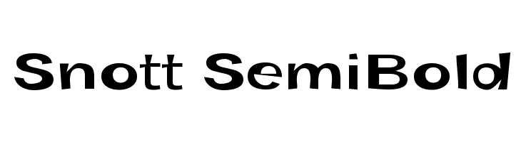 Snott SemiBold  لخطوط تنزيل