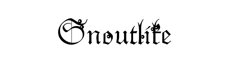 Snoutlike Font