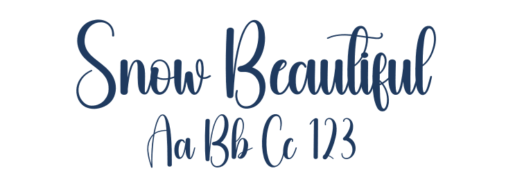 Snow Beautiful Font Preview
