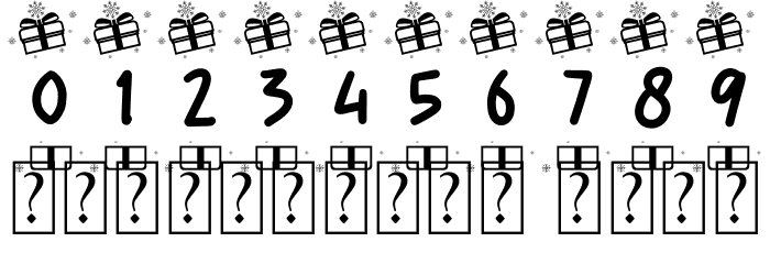 Snow Boom Christmas Font OTHER CHARS