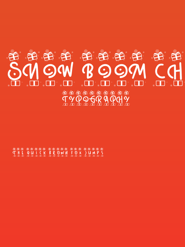 Snow Boom Christmas Poster