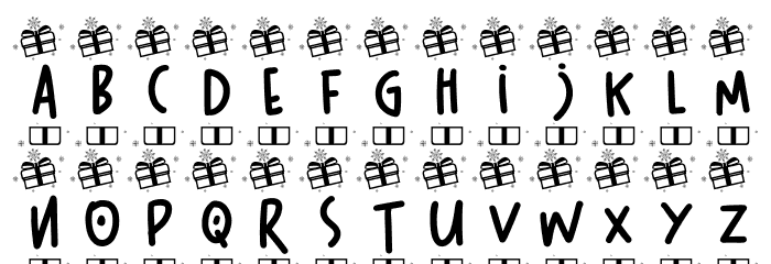 Snow Boom Christmas Font LOWERCASE