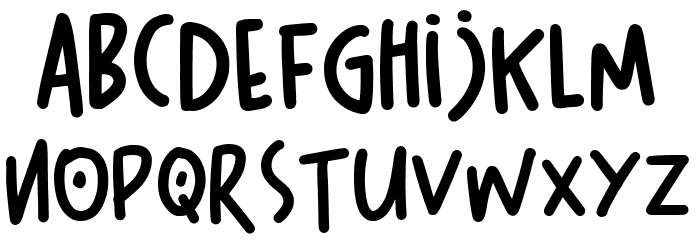 Snow Boom Font LOWERCASE