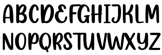 Snow Bright 字体 大写