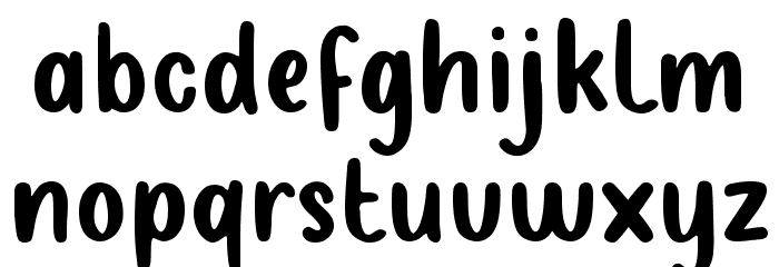 Snow Bright Font LOWERCASE